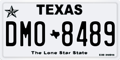 TX license plate DMO8489