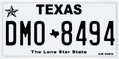 TX license plate DMO8494