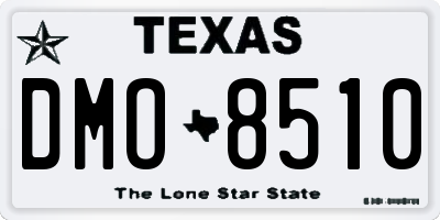 TX license plate DMO8510