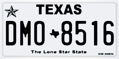 TX license plate DMO8516