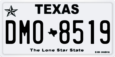 TX license plate DMO8519