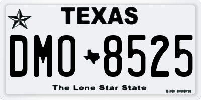 TX license plate DMO8525