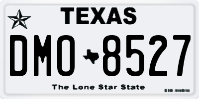 TX license plate DMO8527
