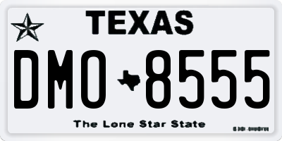 TX license plate DMO8555