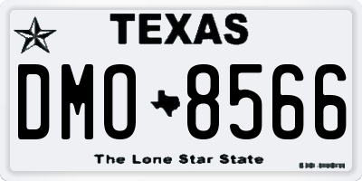 TX license plate DMO8566