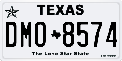 TX license plate DMO8574