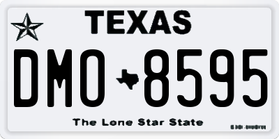 TX license plate DMO8595