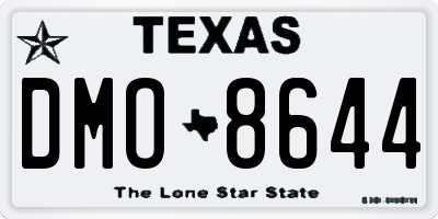 TX license plate DMO8644