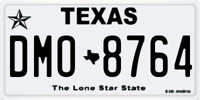 TX license plate DMO8764