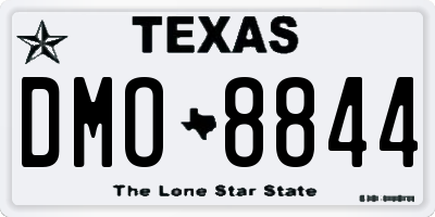 TX license plate DMO8844