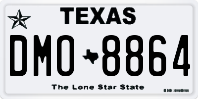 TX license plate DMO8864