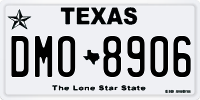 TX license plate DMO8906