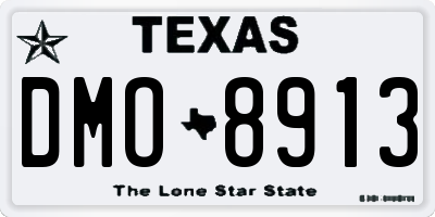 TX license plate DMO8913