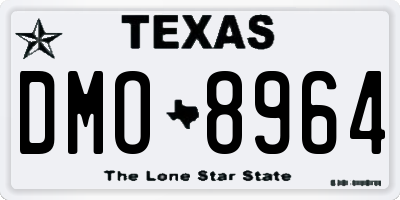 TX license plate DMO8964
