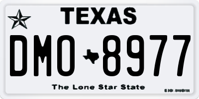 TX license plate DMO8977