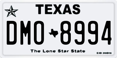 TX license plate DMO8994