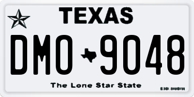 TX license plate DMO9048