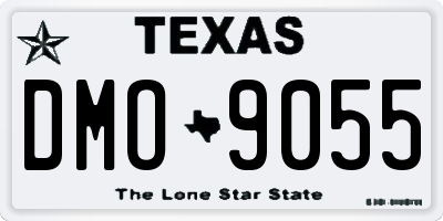 TX license plate DMO9055