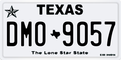 TX license plate DMO9057
