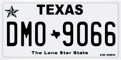TX license plate DMO9066