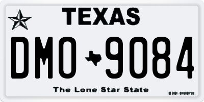 TX license plate DMO9084