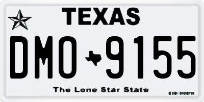 TX license plate DMO9155