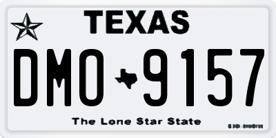TX license plate DMO9157