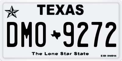 TX license plate DMO9272