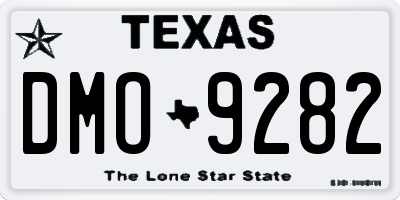 TX license plate DMO9282