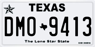 TX license plate DMO9413