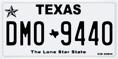 TX license plate DMO9440