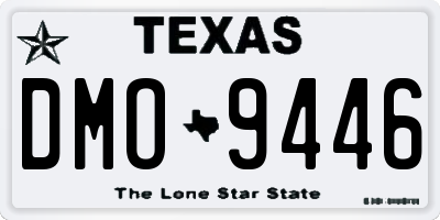 TX license plate DMO9446