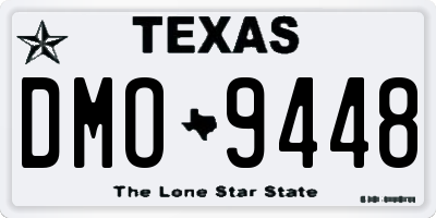 TX license plate DMO9448