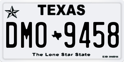 TX license plate DMO9458