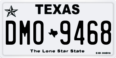 TX license plate DMO9468