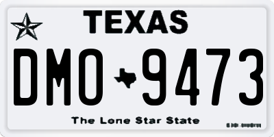 TX license plate DMO9473
