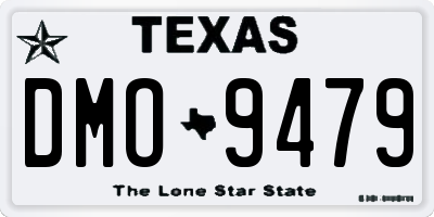 TX license plate DMO9479