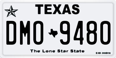 TX license plate DMO9480