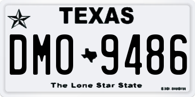 TX license plate DMO9486