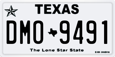 TX license plate DMO9491