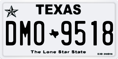 TX license plate DMO9518