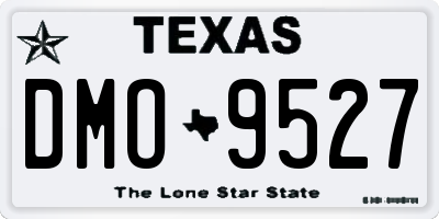 TX license plate DMO9527