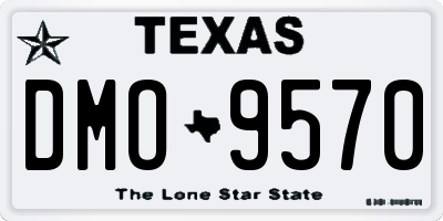 TX license plate DMO9570