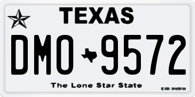 TX license plate DMO9572