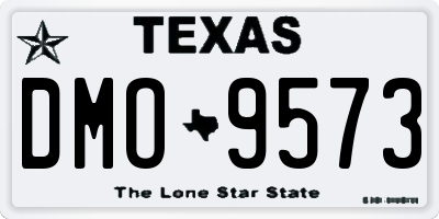 TX license plate DMO9573