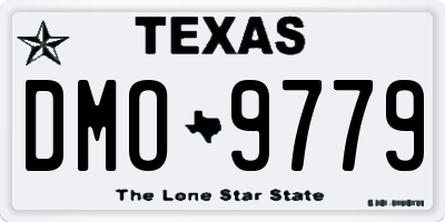 TX license plate DMO9779