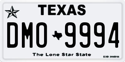 TX license plate DMO9994