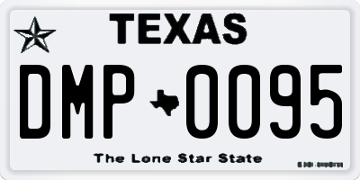 TX license plate DMP0095