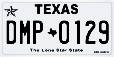 TX license plate DMP0129