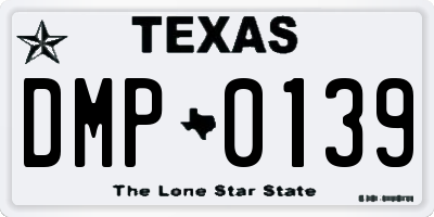 TX license plate DMP0139